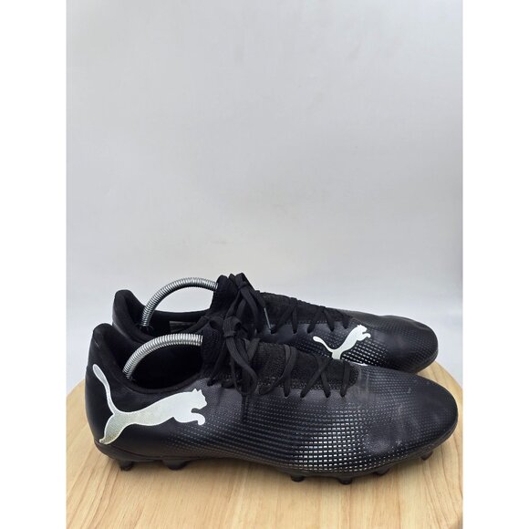 Puma Future 7 Play FG/AG Black White Men Firm/Artificial Ground Soccer Cleats 12 - Picture 1 of 8